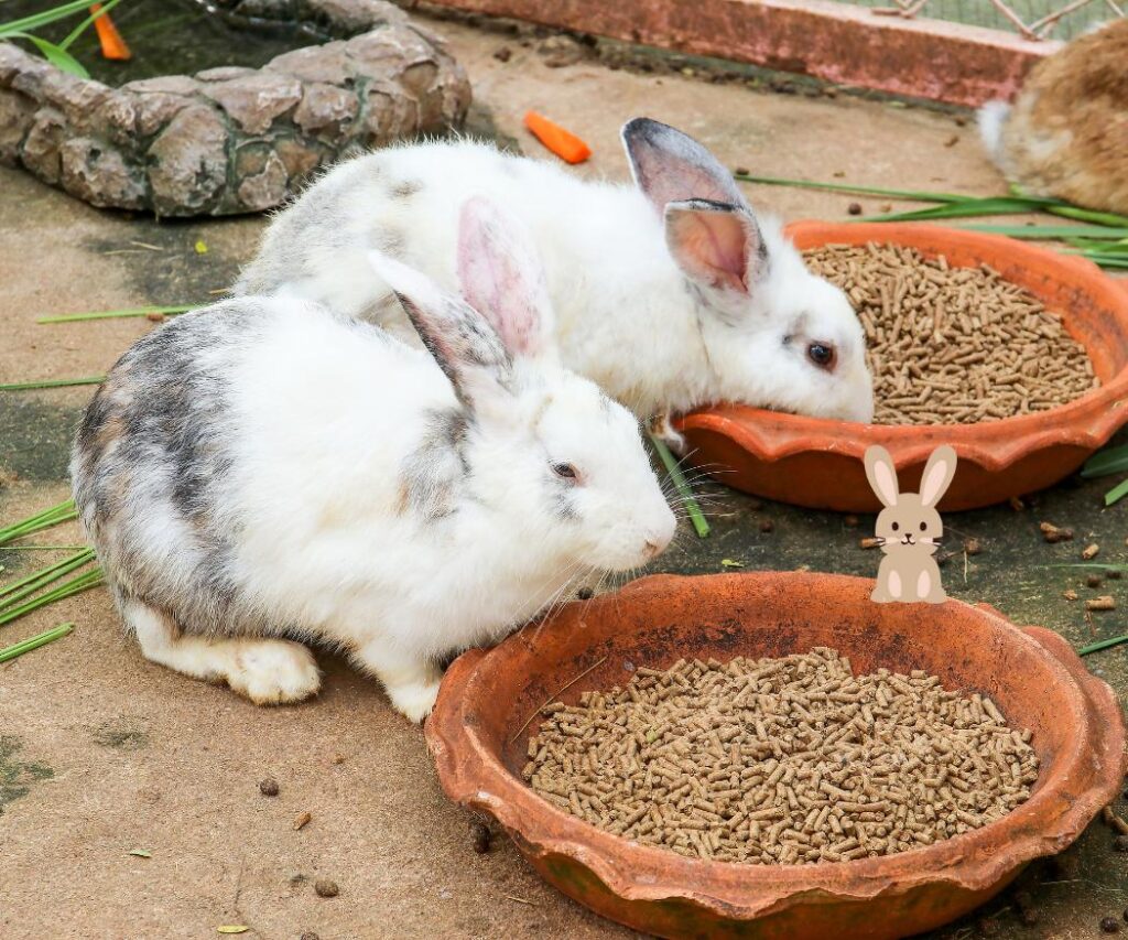 2 vrouwtjes konijnen leven samen