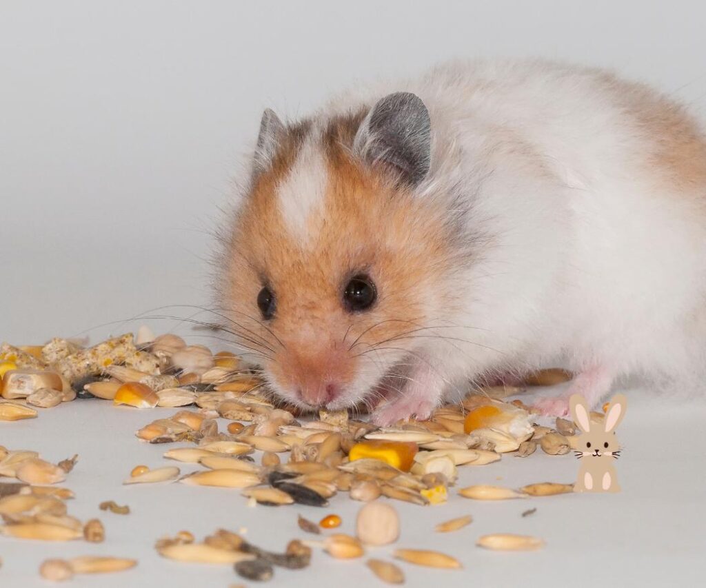 Lichaamstaal hamster met honger