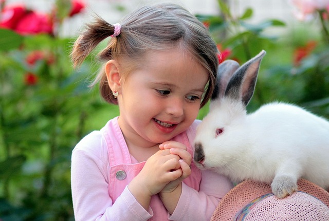 konijnen en kinderen
